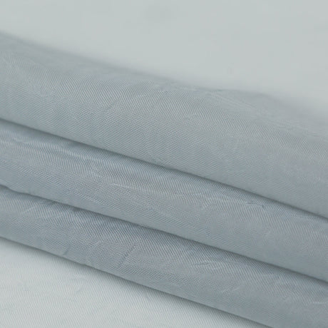 Wrinkled Drapery Sheer Fabric - Sky - British Imported