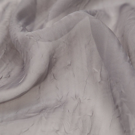 Wrinkled Drapery Sheer Fabric - Smoke - British Imported