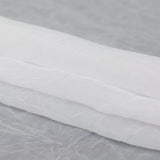 Wrinkled Drapery Sheer Fabric - Snow - British Imported