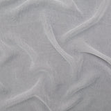 Wrinkled Drapery Sheer Fabric - Snow - British Imported