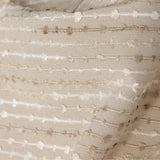 Drapery Faille with Raised Woven Stripes - Oyster British Imported