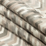 Polyester Jacquard - Blush Tactile Zig Zags - British Imported