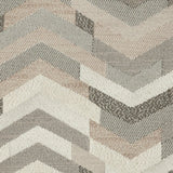 Polyester Jacquard - Blush Tactile Zig Zags - British Imported