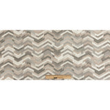 Polyester Jacquard - Blush Tactile Zig Zags - British Imported