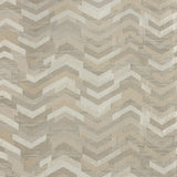 Polyester Jacquard - Linen Tactile Zig Zags - British Imported