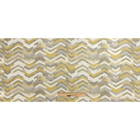 Polyester Jacquard - Zest Tactile Zig Zags - British Imported