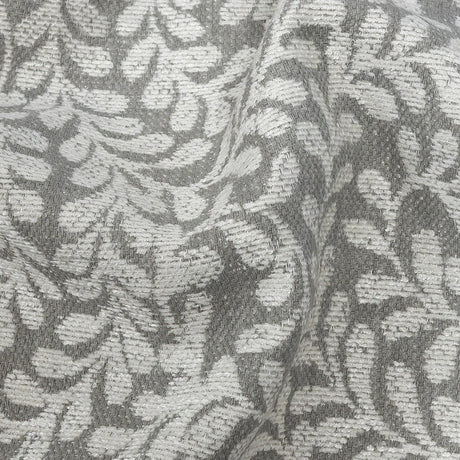 Chenille Jacquard - Mist Leafy Willow - British Imported