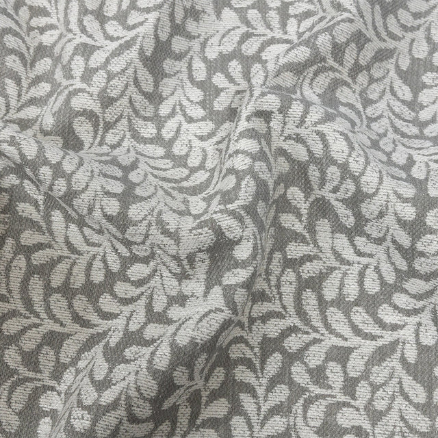 Chenille Jacquard - Mist Leafy Willow - British Imported