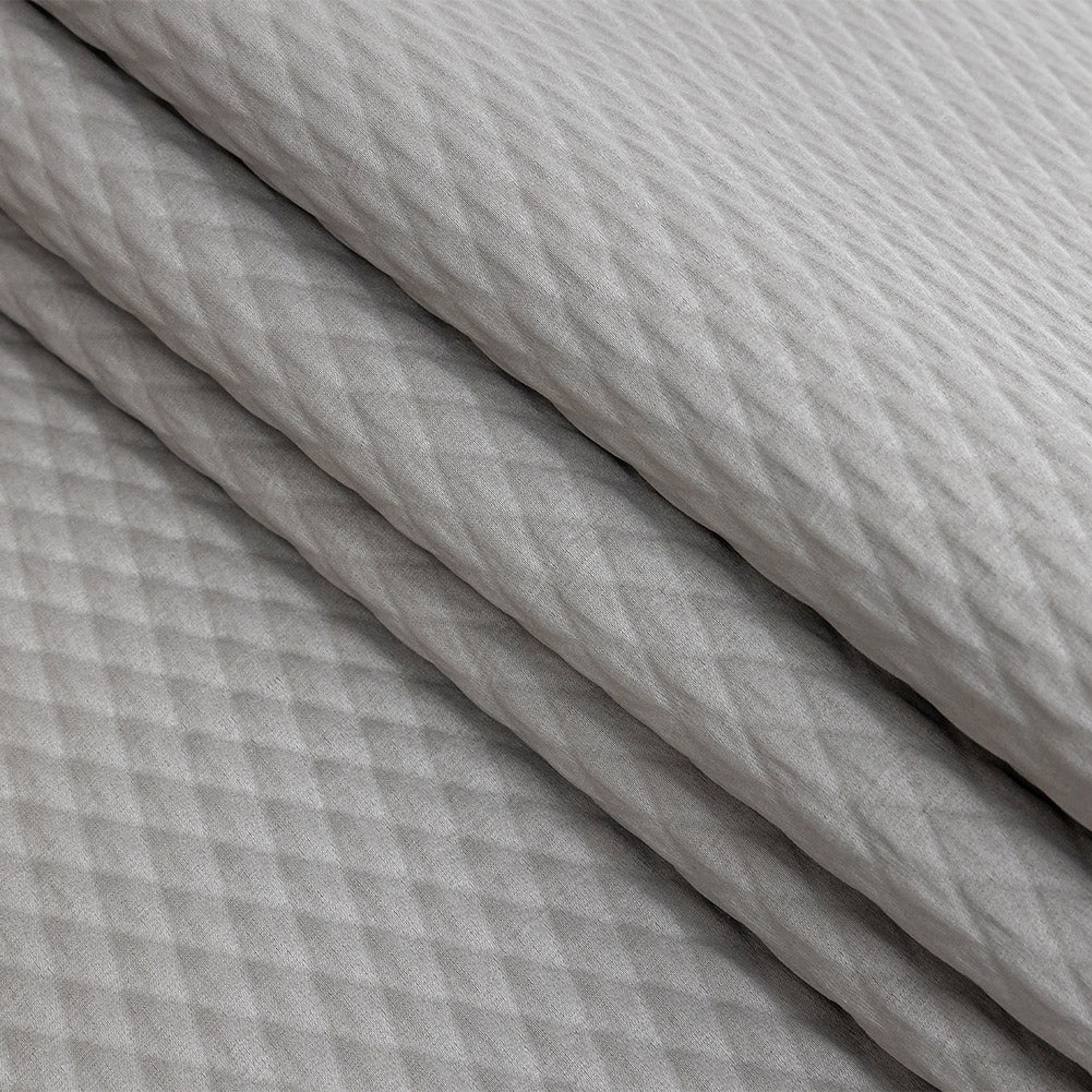 Drapery Jacquard - Graphite Diamond Quilted - British Imported