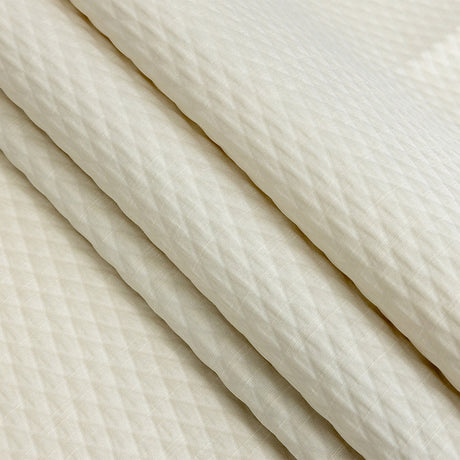Drapery Jacquard - Ivory Diamond Quilted - British Imported