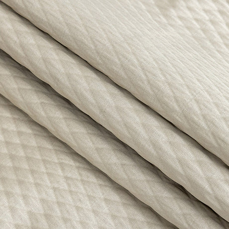 Drapery Jacquard - Taupe Diamond Quilted - British Imported