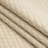 Satin-Faced Jacquard - Gold Shadow Diamonds - British Imported