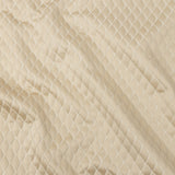 Satin-Faced Jacquard - Gold Shadow Diamonds - British Imported