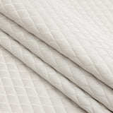 Satin-Faced Jacquard - Taupe Shadow Diamonds - British Imported