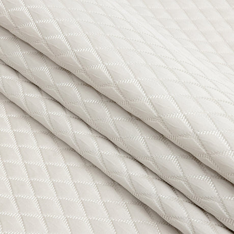 Satin-Faced Jacquard - Taupe Shadow Diamonds - British Imported
