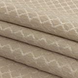 Drapery Jacquard - Champagne Moroccan Quatrefoil - British Imported