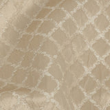 Drapery Jacquard - Champagne Moroccan Quatrefoil - British Imported