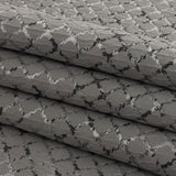 Drapery Jacquard - Graphite Moroccan Quatrefoil - British Imported