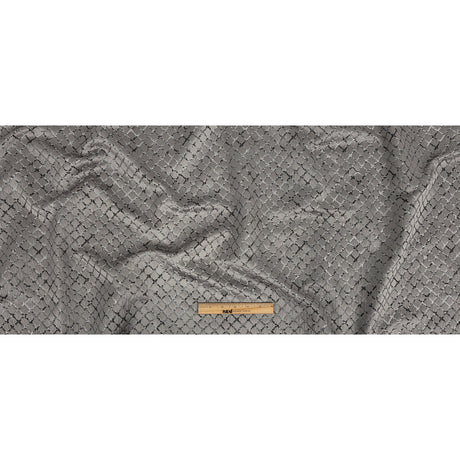 Drapery Jacquard - Graphite Moroccan Quatrefoil - British Imported