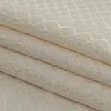 Drapery Jacquard - Ivory Moroccan Quatrefoil - British Imported