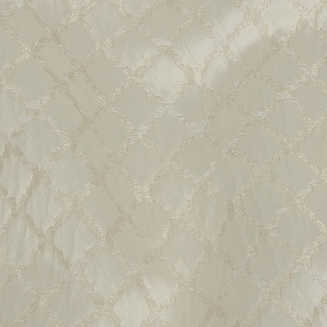 Drapery Jacquard - Ivory Moroccan Quatrefoil - British Imported