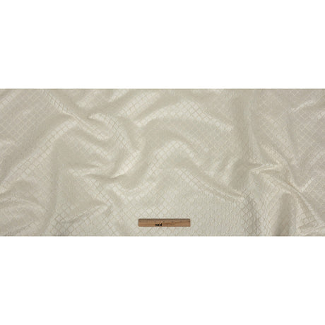 Drapery Jacquard - Ivory Moroccan Quatrefoil - British Imported