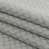 Drapery Jacquard - Platinum Moroccan Quatrefoil - British Imported