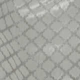 Drapery Jacquard - Platinum Moroccan Quatrefoil - British Imported