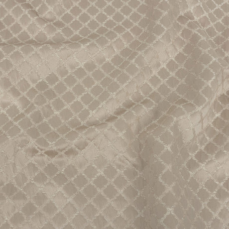 Drapery Jacquard - Taupe Moroccan Quatrefoil - British Imported