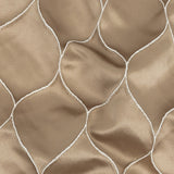 Satin-Faced Drapery Jacquard - Champagne Ogees - British Imported