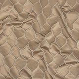 Satin-Faced Drapery Jacquard - Champagne Ogees - British Imported