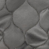 Satin-Faced Drapery Jacquard - Graphite Ogees - British Imported