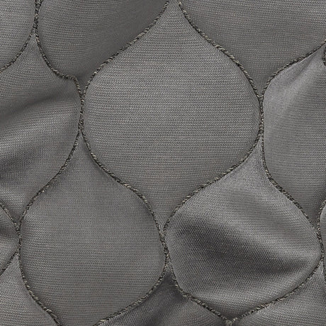 Satin-Faced Drapery Jacquard - Graphite Ogees - British Imported
