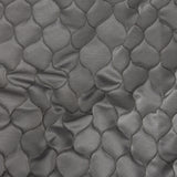 Satin-Faced Drapery Jacquard - Graphite Ogees - British Imported