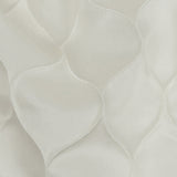 Satin-Faced Drapery Jacquard - Ivory Ogees - British Imported