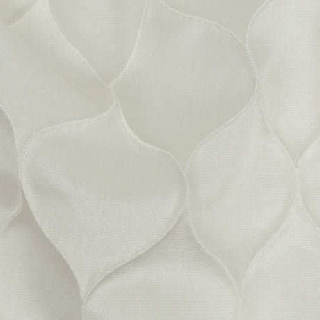 Satin-Faced Drapery Jacquard - Ivory Ogees - British Imported