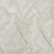 Satin-Faced Drapery Jacquard - Ivory Ogees - British Imported