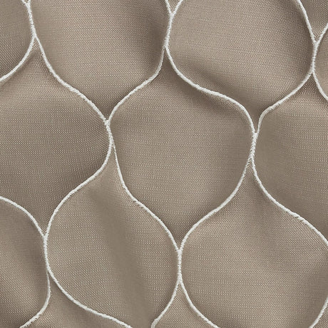 Satin-Faced Drapery Jacquard - Taupe Ogees - British Imported