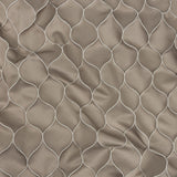 Satin-Faced Drapery Jacquard - Taupe Ogees - British Imported