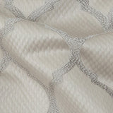 Satin-Faced Jacquard - Fawn Moroccan Quatrefoil - British Imported