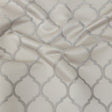 Satin-Faced Jacquard - Fawn Moroccan Quatrefoil - British Imported