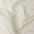 Satin-Faced Jacquard - Ivory Moroccan Quatrefoil - British Imported