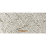 Satin-Faced Jacquard - Oyster Moroccan Quatrefoil - British Imported