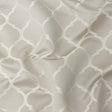 Satin-Faced Jacquard - Oyster Moroccan Quatrefoil - British Imported