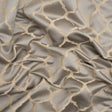 Satin-Faced Jacquard - Pewter Moroccan Quatrefoil - British Imported