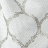 Satin-Faced Jacquard - Platinum Moroccan Quatrefoil - British Imported