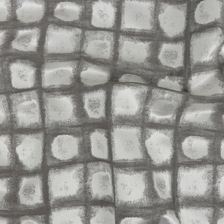 Drapery Jacquard - Graphite Painterly Squares - British Imported