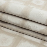 Drapery Jacquard - Oyster Painterly Squares - British Imported