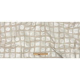 Drapery Jacquard - Oyster Painterly Squares - British Imported