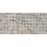 Drapery Jacquard - Pewter Painterly Squares - British Imported